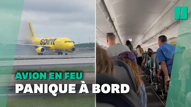 Aux États-Unis, un avion en feu inquiète ses passagers retenus à bord