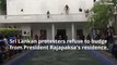 Watch: Sri Lankan protestors dive into presidential presidential pool