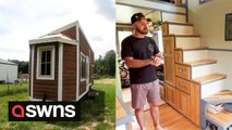 Michigan man tired of paying skyrocketing rent designs and builds tiny house and now lives RENT FREE