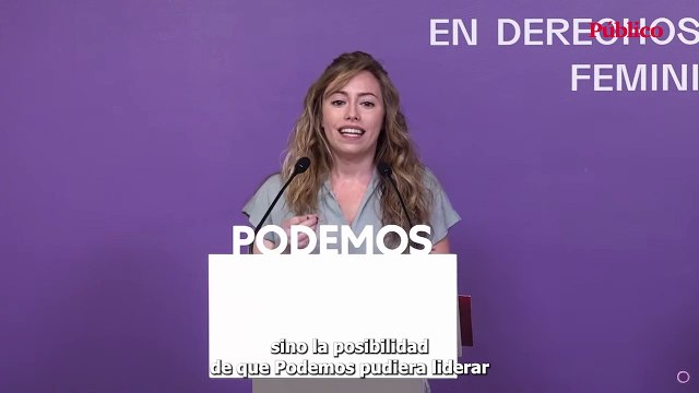 VÍDEO | María Teresa Pérez (Unidas Podemos): En España ha habido una alianza antidemocrática para destruir a Podemos