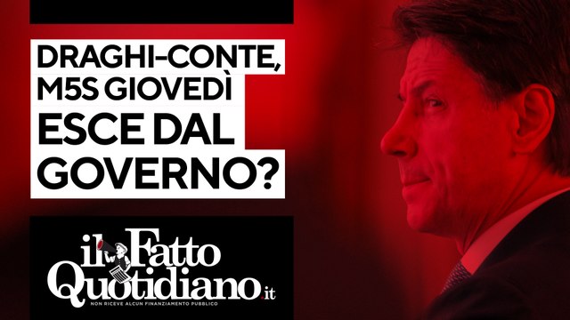 Draghi-Conte, i 5 stelle giovedì escono dal governo? Segui la diretta con Peter Gomez