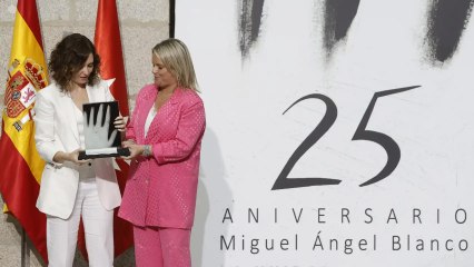 Isabel Díaz Ayuso en el Homenaje a Miguel Ángel Blanco en Madrid