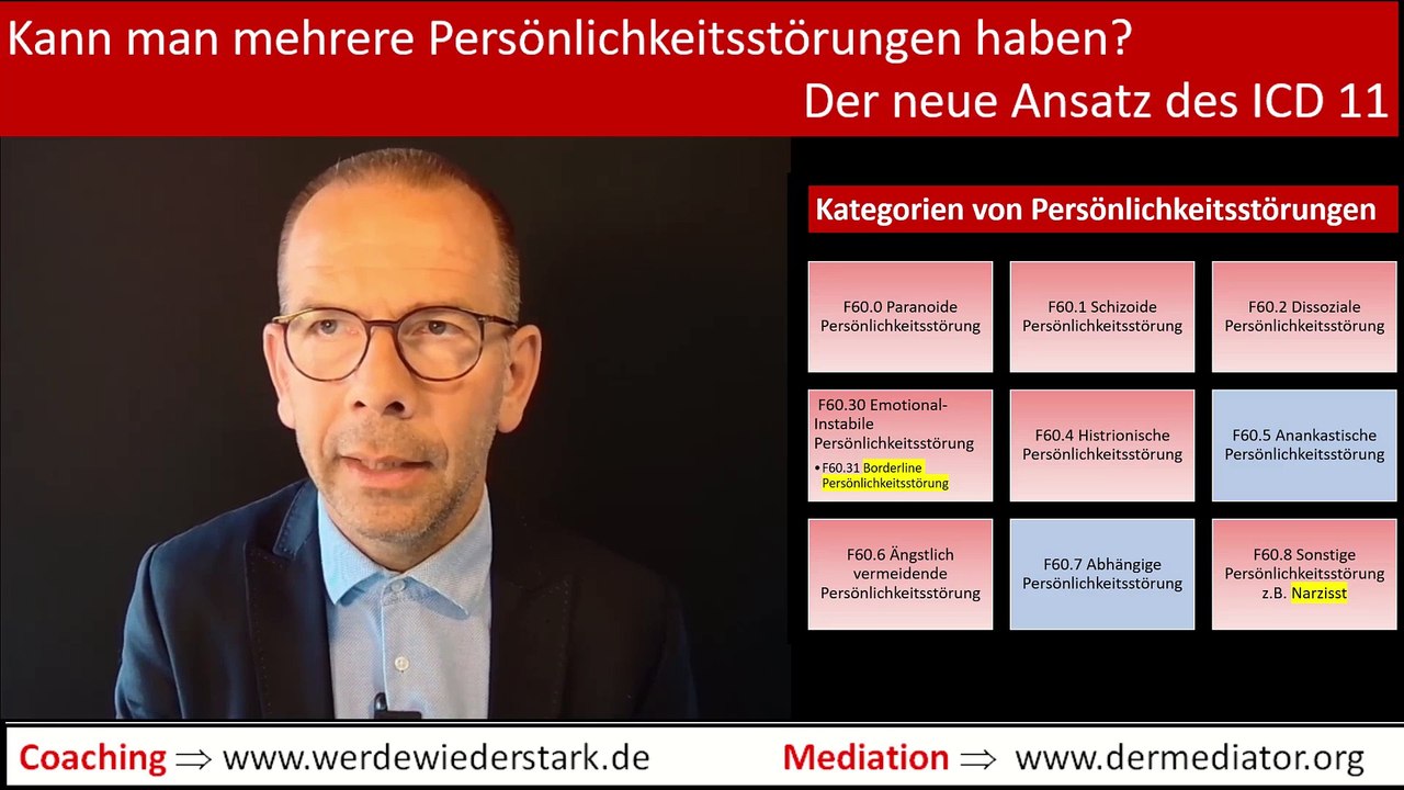 Der neue icd 11 - kann ich mehr als eine persönlichkeitsstörung haben