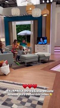 Diana Chaves recebe declaração de amor de César Peixoto e João Baião fica em lágrimas