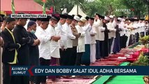 Gubernur Sumatera Utara Edy Rahmayadi dan Wali Kota Medan Bobby Nasution Salat Bersama