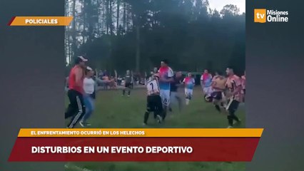 Disturbios en un evento deportivo