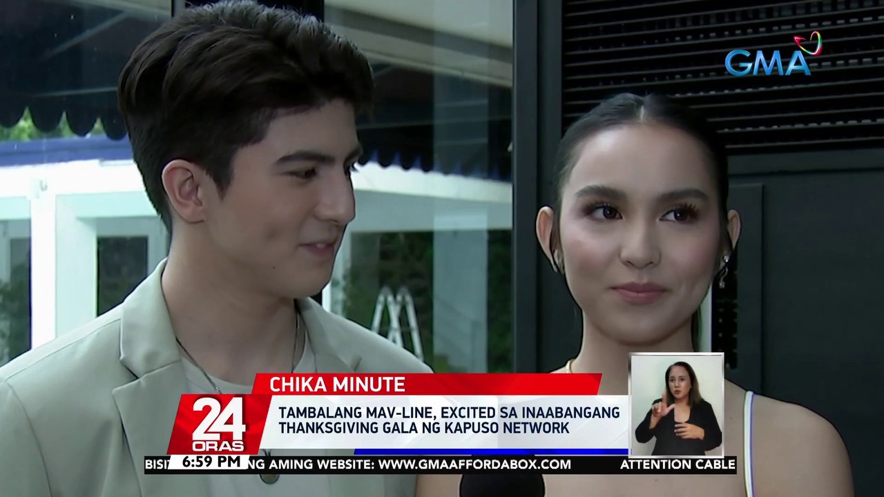 Sparkle sweethearts Kyline at Mavy, binansagang "Kapuso Kiligable Loveteam" dahil sa kakaiba nilang chemistry; magsasama rin sa isang endorsement | 24 Oras