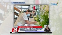 VP Sara Duterte, kabilang sa mga pumirma sa book of condolences para kay dating Japan Prime Minister Shinzo Abe | 24 Oras