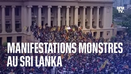 Manifestations monstres au Sri Lanka, le président démissionne