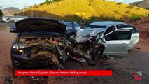 Colisão na estrada de Pocrane deixa cinco feridos e uma pessoa morta
