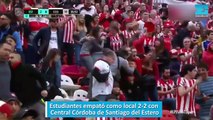 Estudiantes empató como local 2-2 con Central Córdoba