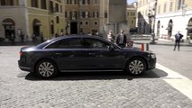 Inps, l'arrivo di Mattarella a Montecitorio per la presentazione del rapporto