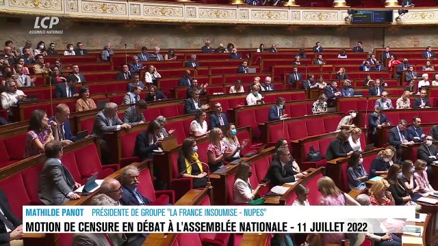 Motion de censure - Mathilde Panot (LFI): Ceux qui ne voteront pas cette motion seront les partisans de votre politique