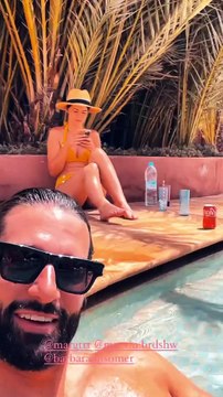 Hugo Manos à Marrakech avec Barbara Opsomer (Secret Story)