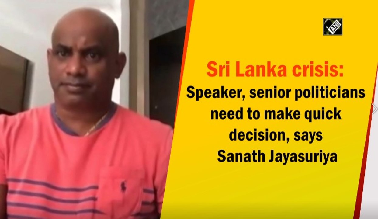 Sri Lanka Crisis: Speaker, Senior Politcians need to make quick decision, says Sanath Jayasuriya