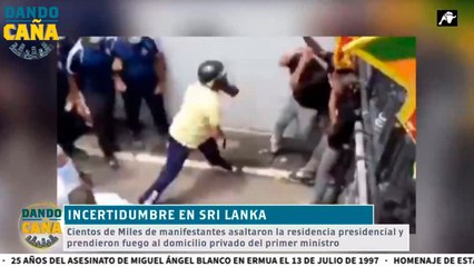 Incertidumbre en Sri Lanka: los asaltantes se hacen con el edificio presidencial