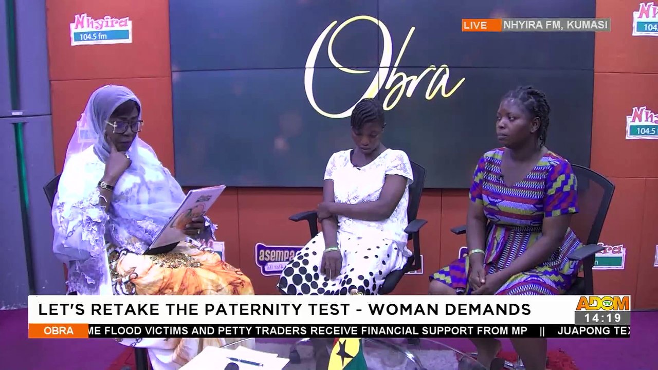 Let's Retake The Paternity Test Woman Demands Obra on Adom TV (11-7-22)