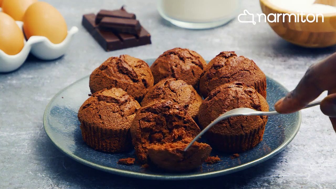 C'est parti pour un goûter réussi avec ces gourmands muffins au chocolat !