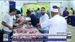 وزير الأوقاف يقوم بجولة لتفقد عمليات تجهيز اللحوم بالمجزر في ثالث أيام عيد الأضحى