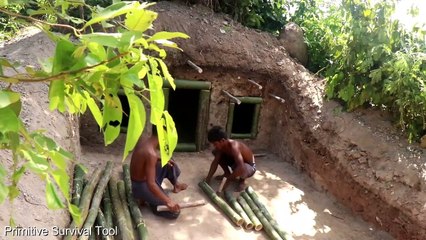 Build House Under The Wood roots & Add Two Swimming Pool