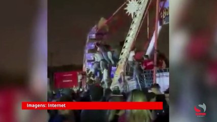 Perigo: brinquedo 'trava' e deixa feridos em parque de diversão em Minas Gerais