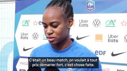 Bleues - Katoto : “C’est une belle victoire et on espère continuer comme ça”