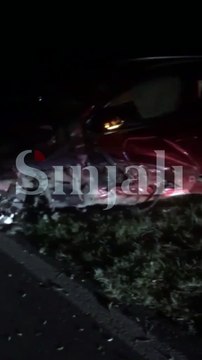 Pamje nga aksidenti i rëndë në Gllaviqicë ku mbetën të lënduar nëntë persona