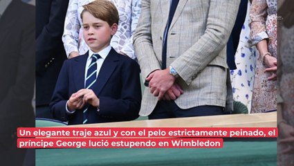 ¿Al estilo Louis? El príncipe George se roba las cámaras en Wimbledon