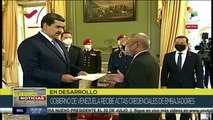 Presidente Nicolás Maduro recibe Actas Credenciales de Embajadores designados en Venezuela