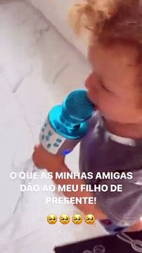 Hilariante! Cristiana Jesus mostra momento barulhento do filho: O que as minhas amigas dão ao meu filho