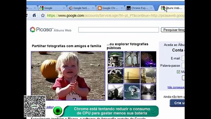 Chrome tenta reduzir consumo de CPU para poupar bateria de dispositivos