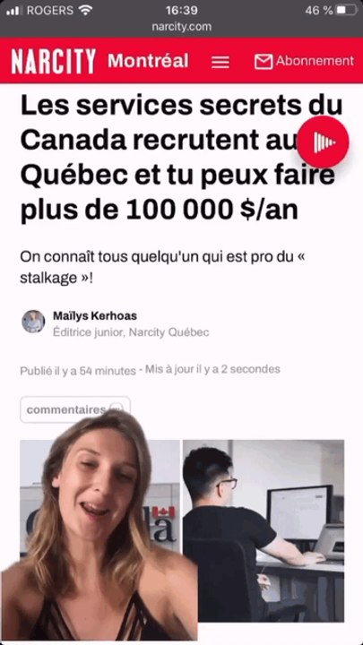 Les services secrets du Canada recrute