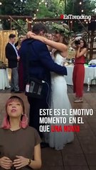 El último baile de una novia con su padre enfermo antes de su matrimonio