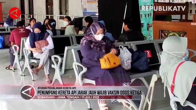 Penumpang Kereta Api Jarak Jauh Wajib Vaksin Booster