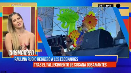 Paulina Rubio regresa a los escenarios tras la muerte de su mamá