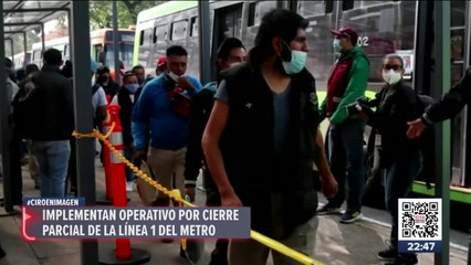 Así inició el primer día de suspensión de servicio de la Línea 1 del Metro