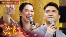 Ruffa is happy with the coffee and nuts from Vhong | It’s Showtime Sexy Babe