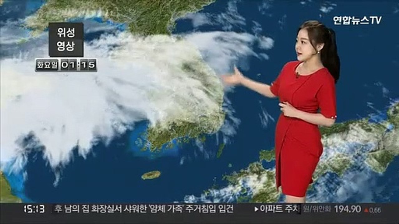 [날씨] 충청 이남 소나기…내일 전국 장맛비, 낮 더위 주춤