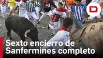 Así ha sido el sexto encierro con toros de Jandilla que deja cinco heridos