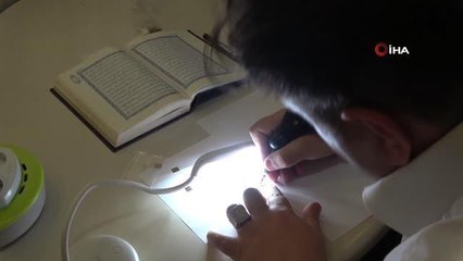 İranlı gubari hat sanatçısından dünyanın en küçük Kuran-ı Kerimi