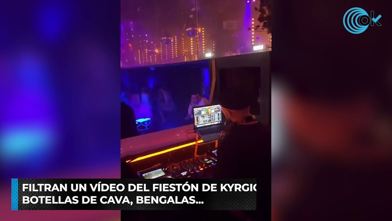 Filtran un vídeo del fiestón de Kyrgios tras Wimbledon: botellas de cava, bengalas...