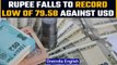 Rupee at record low of 79.58 against US dollar, as USD surges globally | Oneindia News*News