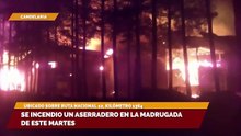 Se incendio un aserradero en la madrugada de este martes
