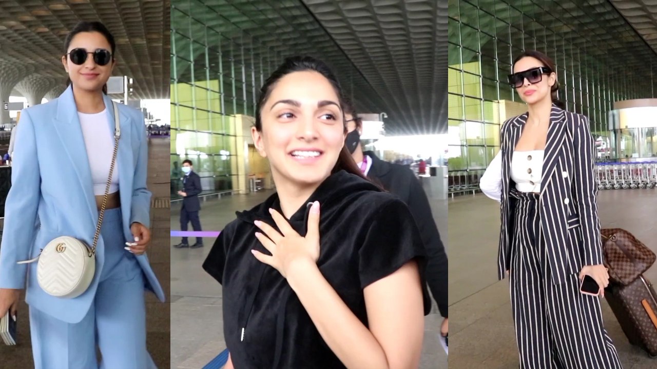 Malaika Arora, Parineeti Chopra and Kiara Advani Spotted at Mumbai Airport | *Spotted