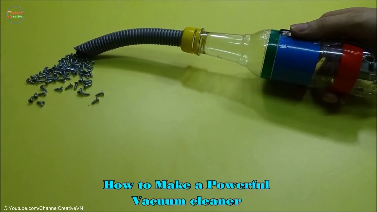 How To Make A Vacuum Cleaner At Home | Homemade Vacuum Cleaner
