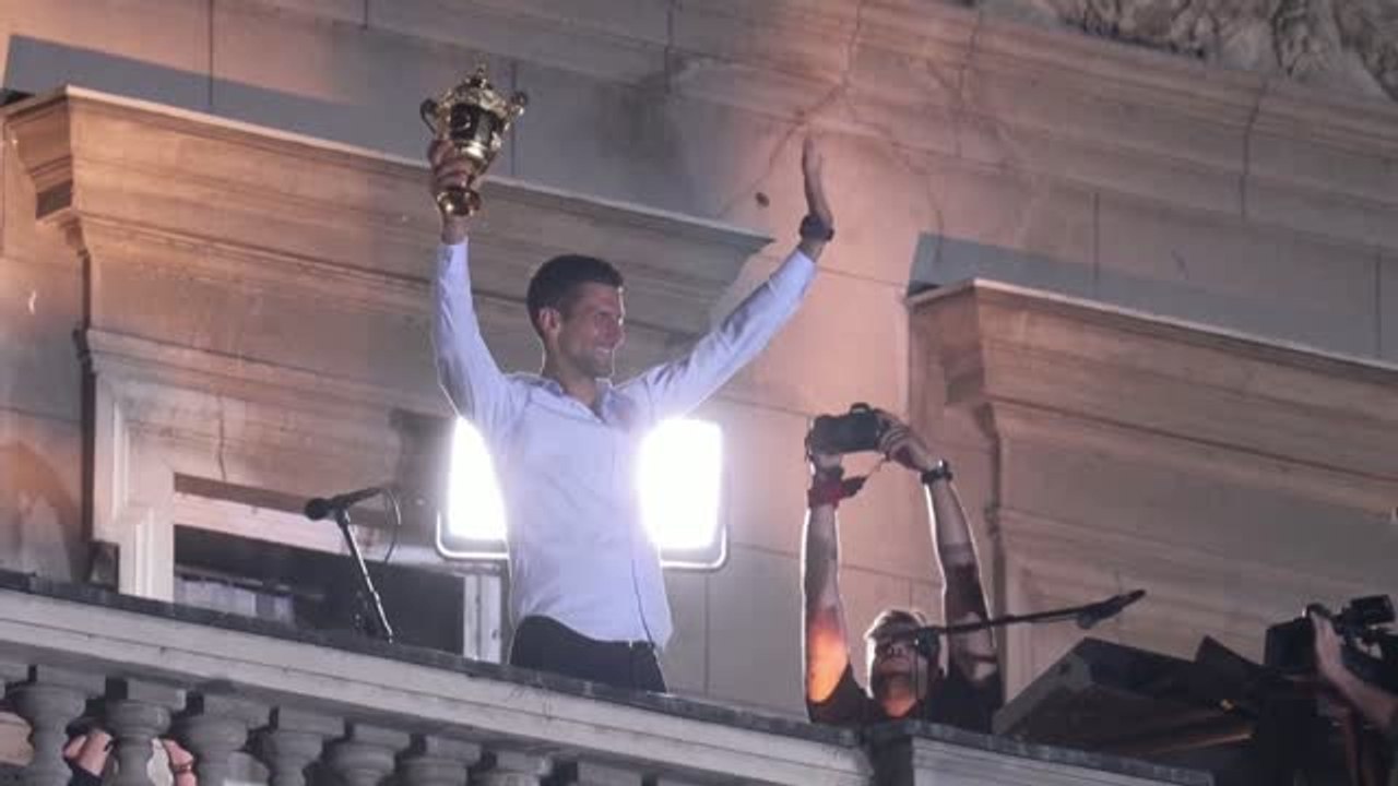 Helden-Empfang für Djokovic in Belgrad