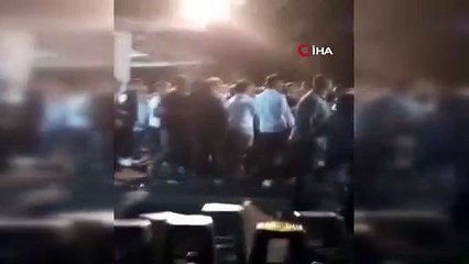 Asker eğlencesinde ortalık karıştı! Oyun oynarken birbirlerine girdiler