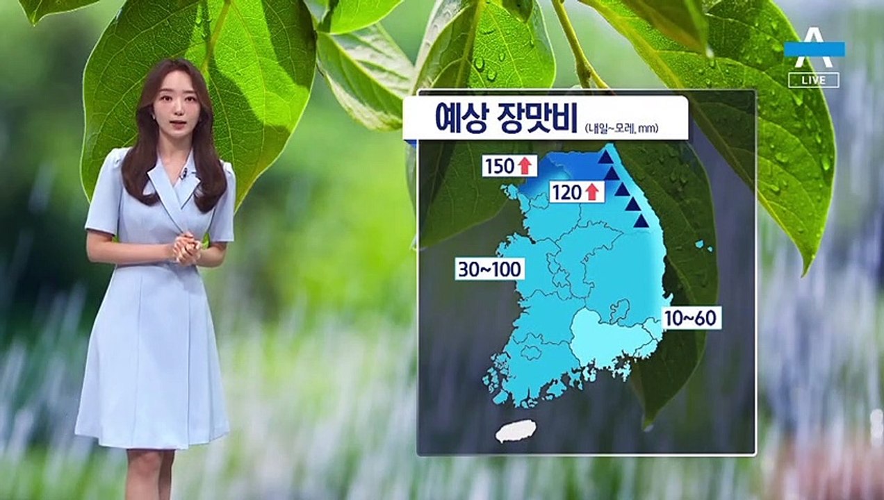 [날씨]모레까지 전국 장맛비…경기북부 150mm 이상