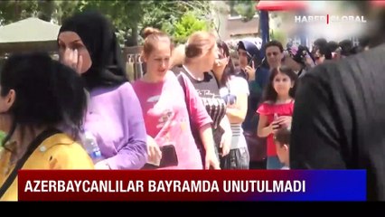 Azerbaycanlılar bayramda unutulmadı