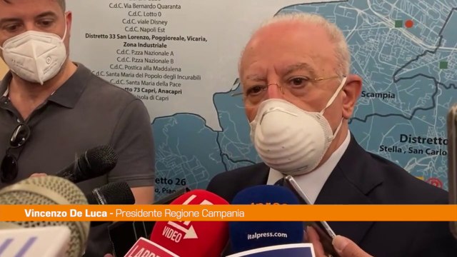 Vaccino, De Luca Su quarta dose confusione e improvvisazione